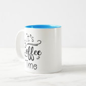 Koffietijd-Mok Tweekleurige Koffiemok (Voorkant links)