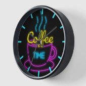 Koffietijd Neon klok (Hoek)