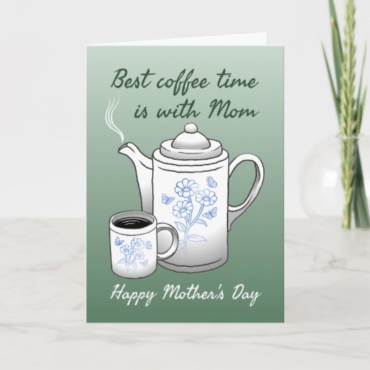 Koffietijd op Moederdag Kaart (Voorkant)