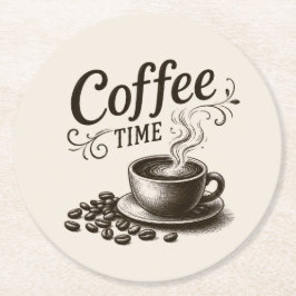Koffietijd Papieren Onderzetters