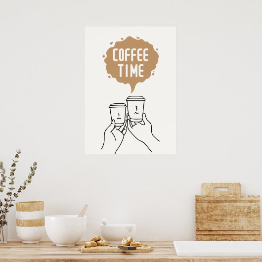Koffietijd Poster (Keuken)