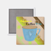Koffietijd putjes geluk magneet (Voorkant / Achterkant)
