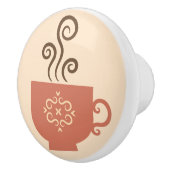 Koffietijd Retro Design Keramische Knop (Rechts)