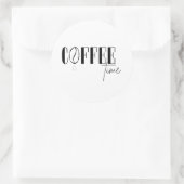 Koffietijd Ronde Sticker (Tas)