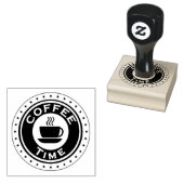 Koffietijd Rubber Stamp Rubberstempel (Gestempeld)