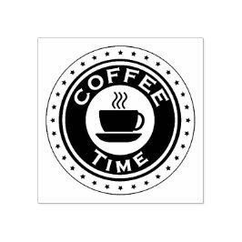 Koffietijd Rubber Stamp Rubberstempel