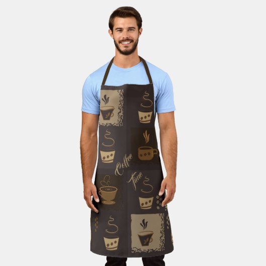 Koffietijd Schort (Gedragen)