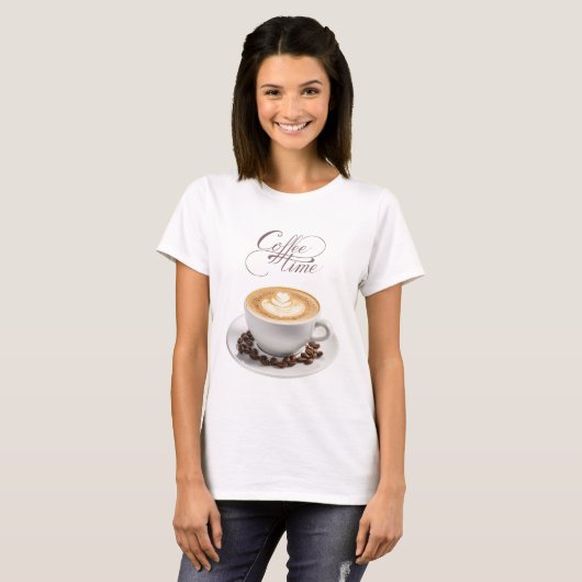 Koffietijd T-shirt (Voorkant volledig)