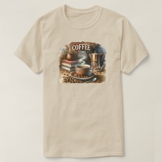 Koffietijd T-Shirt (Design voorkant)