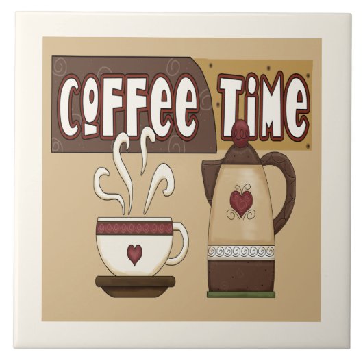 Koffietijd Tegeltje (Voorkant)