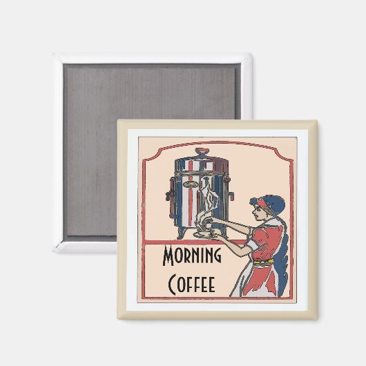 Koffietijd, tekst bewerken magneet (Voorkant / Achterkant)