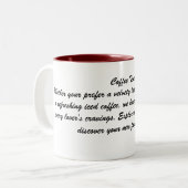 Koffietijd Tweekleurige Koffiemok (Voorkant links)