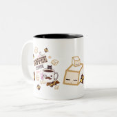 Koffietijd Tweekleurige Koffiemok (Voorkant links)