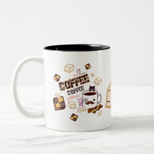 Koffietijd Tweekleurige Koffiemok (Links)