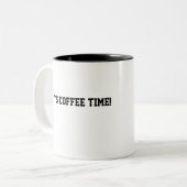 Koffietijd Tweekleurige Koffiemok (Voorkant links)