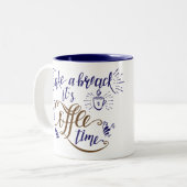 Koffietijd Tweekleurige Koffiemok (Voorkant links)