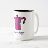 Koffietijd Tweekleurige Koffiemok (Voorkant rechts)