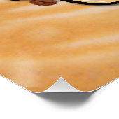 Koffietijd woorden op melkschuim perfect poster (Hoek)