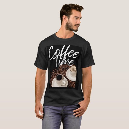 Koffietijdbereik T-shirt (Voorkant volledig)