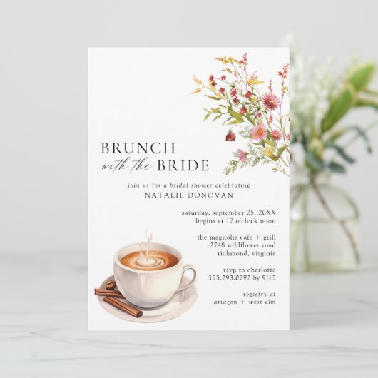 koffietuin | Schattigee lente Vrijgezellenfeest br Kaart (Staand voorkant)