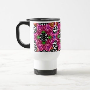 Koffietumbler cup mok mandala floraal roze cadeau
