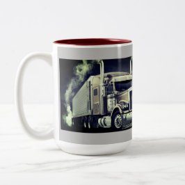 Koffietumbler voor de Truck Driving Pro Tweekleurige Koffiemok