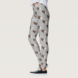 Koffieuitlooppatroon Leggings