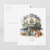 Koffieuitnodiging Briefkaart (Voorkant / Achterkant)