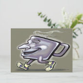 Koffieuitnodiging Kaart (Staand voorkant)