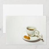 Koffieuitnodiging Kaart (Voorkant / Achterkant)