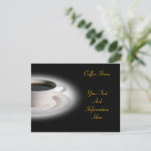 Koffieuitnodiging Kaart (Staand voorkant)