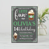 Koffieuitnodiging | Uitnodiging om koffie te winne (Staand voorkant)