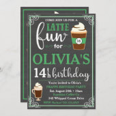 Koffieuitnodiging | Uitnodiging om koffie te winne (Voorkant / Achterkant)