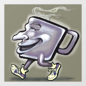 Koffievensterkoeling Raamsticker (Vel)