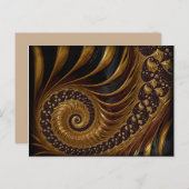 koffieveren fractaal briefkaart (Voorkant / Achterkant)