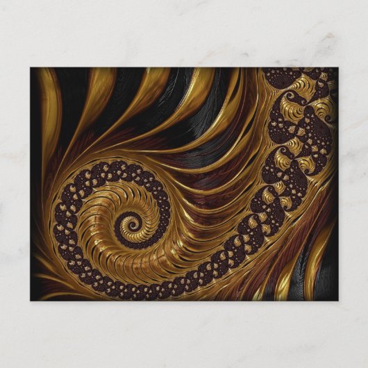 koffieveren fractaal briefkaart (Voorkant)