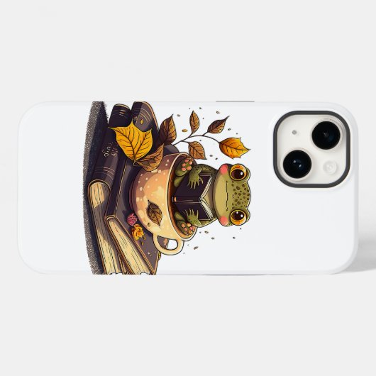 Koffieverende kikkerleesboeken Case-Mate iPhone case (Achterkant (horizontaal))