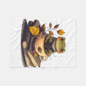 Koffieverende kikkerleesboeken fleece deken (Voorkant (Horizontaal))