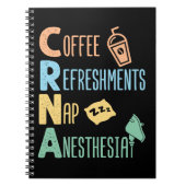 Koffieverfrissingen Nap Anesthesie CRNA Notitieboek (Voorkant)