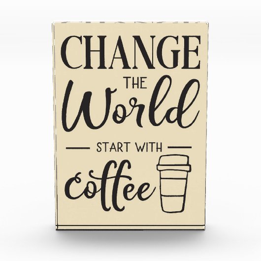 Koffieverlenging begint met Koffie Fotoblokken (Voorkant)