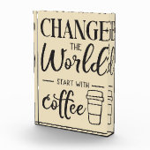 Koffieverlenging begint met Koffie Fotoblokken (Rechts)