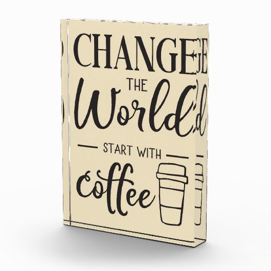 Koffieverlenging begint met Koffie Fotoblokken (Rechts)