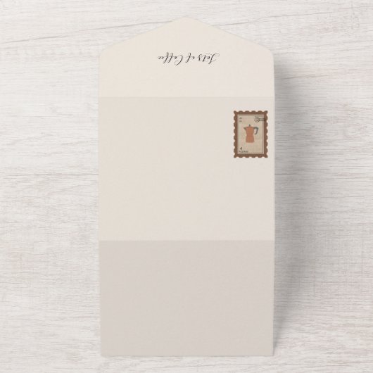 Koffieverlengkaart All In One Uitnodiging (Buitenkant)