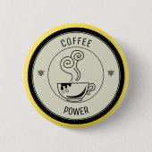 Koffievermogen Ronde Button 5,7 Cm (Voorkant)