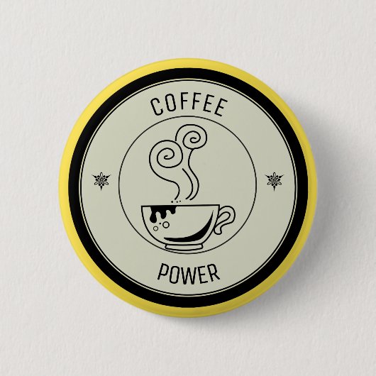 Koffievermogen Ronde Button 5,7 Cm (Voorkant)