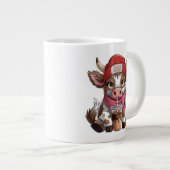 Koffieverslaafde Koe Grote Koffiekop (Voorkant rechts)
