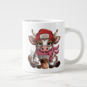 Koffieverslaafde Koe Grote Koffiekop (Rechts)