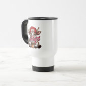 Koffieverslaafde Koe Reisbeker (Voorkant links)