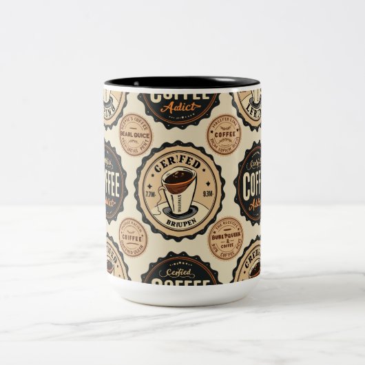 Koffieverslaafde koffie mok (Center)