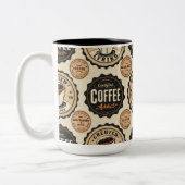 Koffieverslaafde koffie mok (Links)